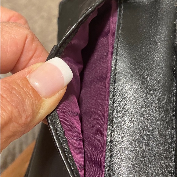 Vintage black leather coach wallet - Picture 14 of 16